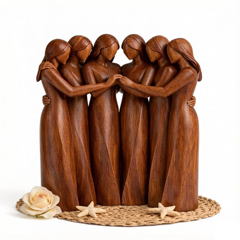 Sisters Friendship Figurine Friend Friendship Birthday Statue Women Celebrate Gift Living Room Tea Table Dorm Apartment Decor