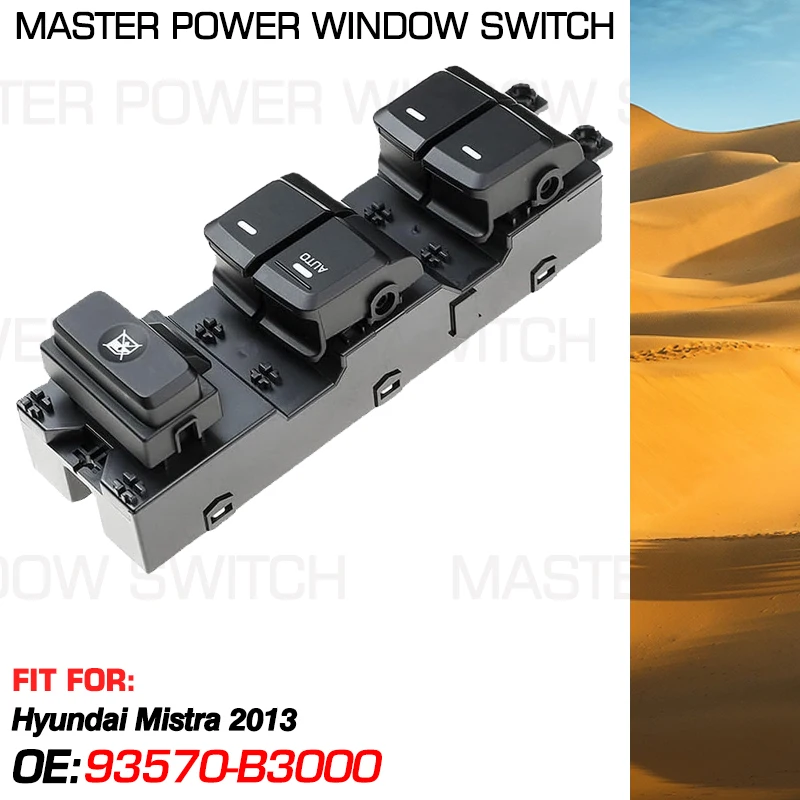 Electric Power Window Lifter Master Control Switch Button 93570-B3000 16 Pins For Hyundai Mistra 2013 93570B3000