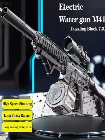 M416 Electric Water Gun Pistol Shooting Toy Full Automatic Summer Shoot Beach Outdoor Fun Toy For Children Boys Girl Adults Gift