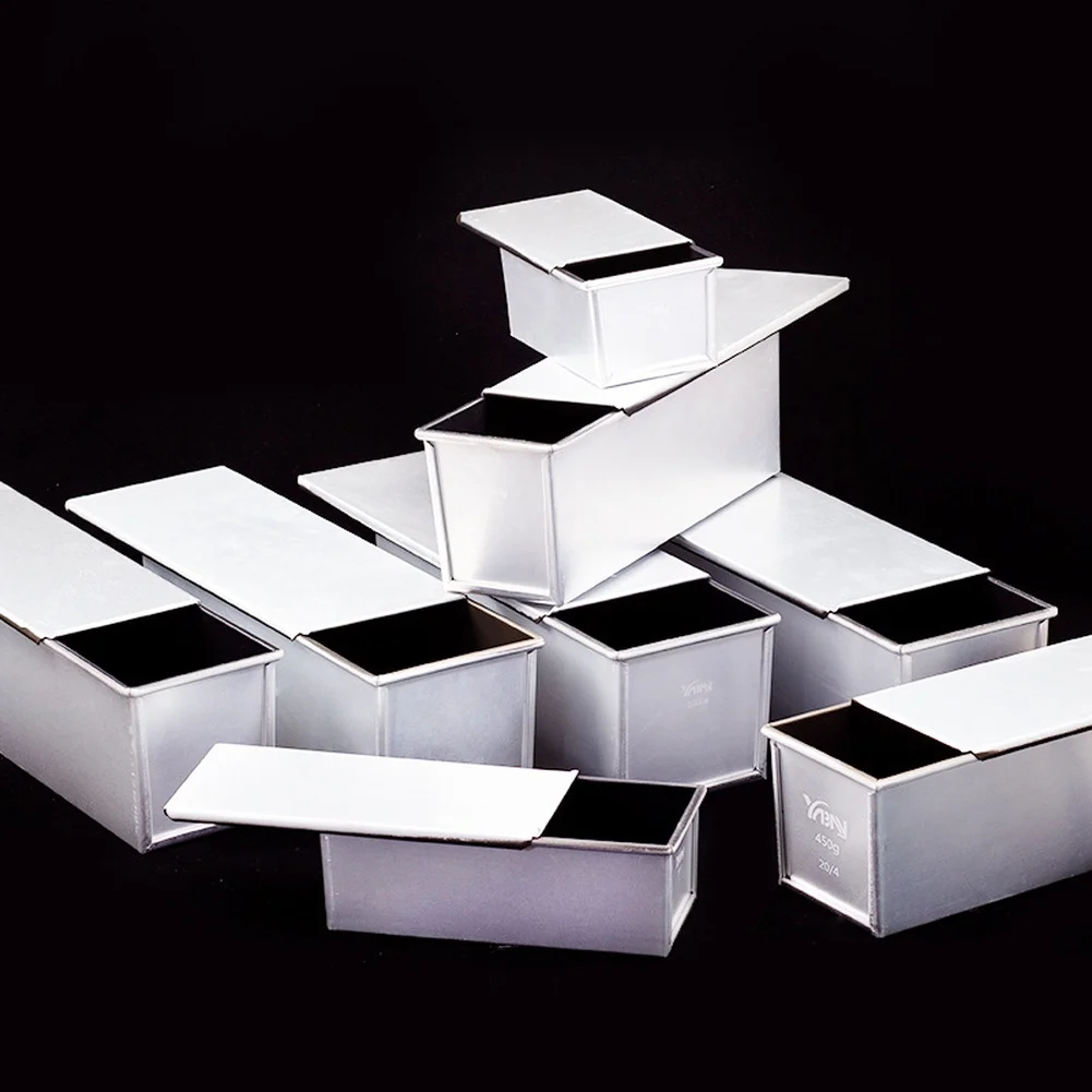 Non-Stick Loaf Pan with Aluminum Alloy Frame Black Finish Lid and Bottom Air Holes for Even Baking Performance