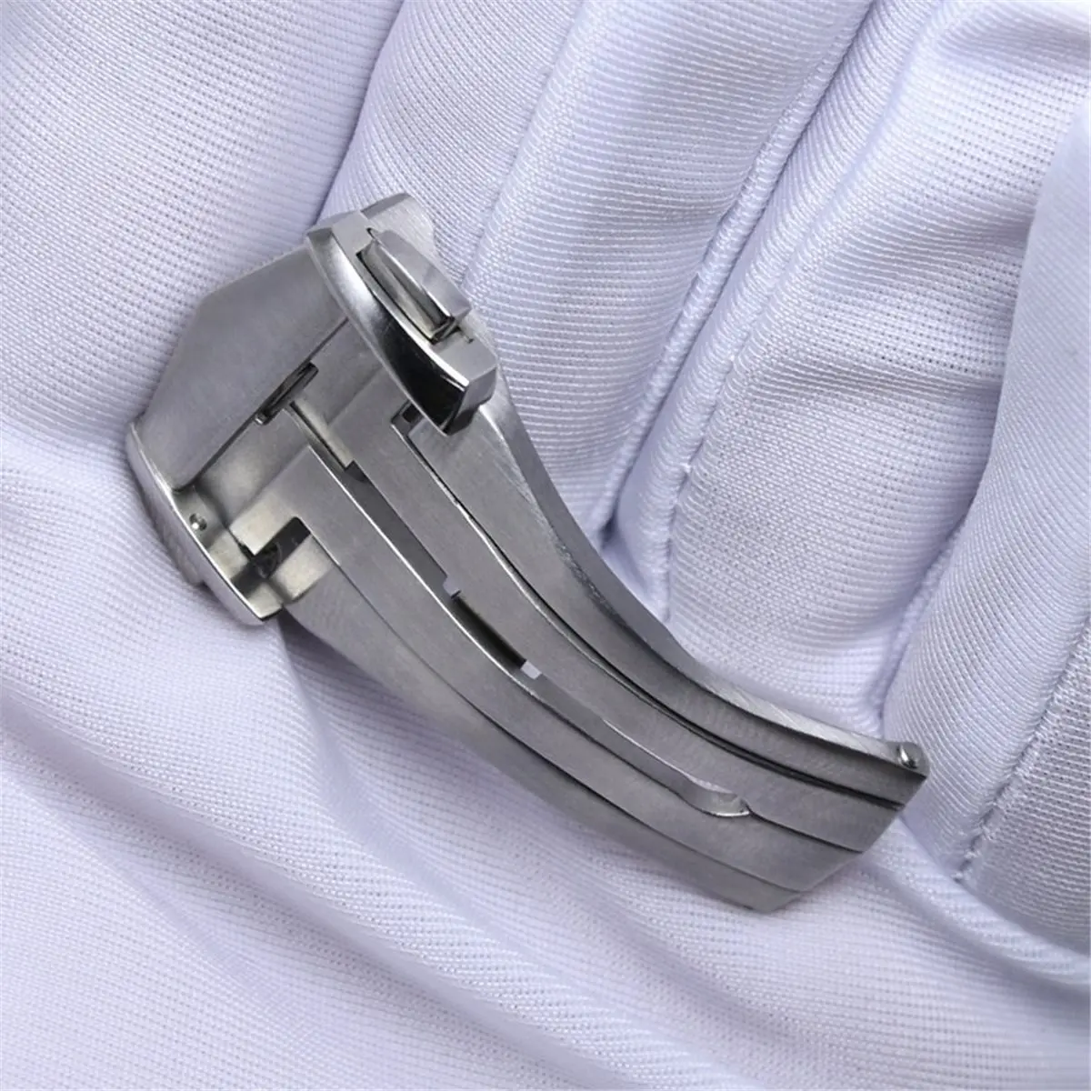 Folding Watch Buckle for Stainless Steel Deployment Clasps 18mm for Polished Matte Watchband Button