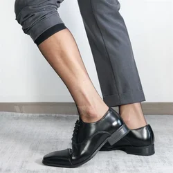 3 Pairs Men Stockings Sexy Exotic Ultra Thin Transparent Business Long Tube Socks Invisible Traceless See Through Man Calf Socks