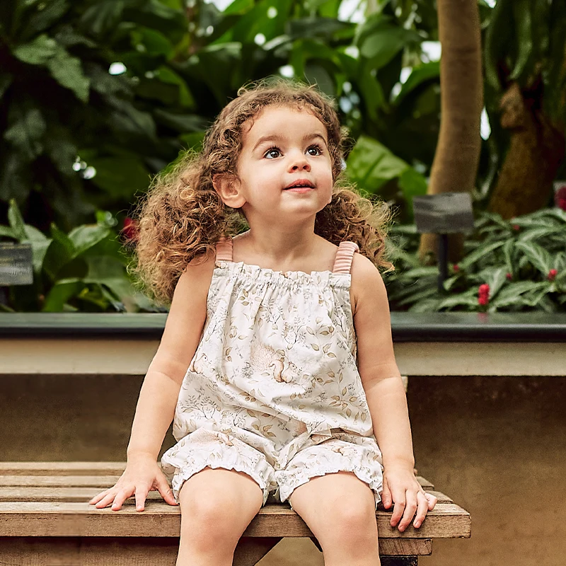 

Summer Baby Girl Suspender Romper Dress 100% Cotton Sleeveless Bodysuit Skirt One-Piece Infant Crawling Outfit 3-24 Months