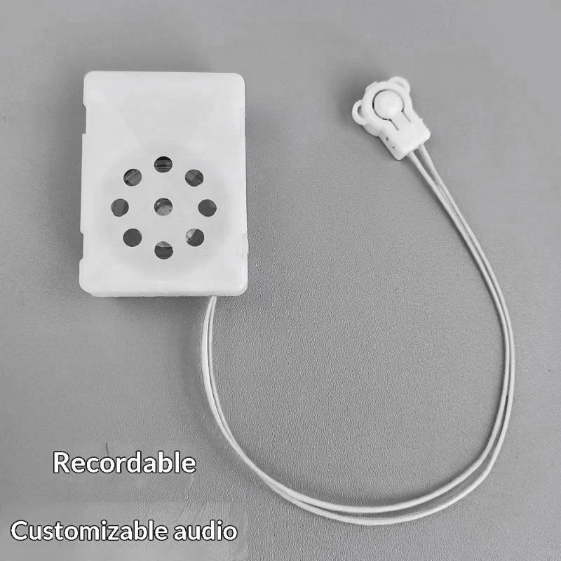 Pull String Recordable Sound Module Easy Install Clear Voice Playback for DIY Plush Toys Doll Holiday Greeting Gifts