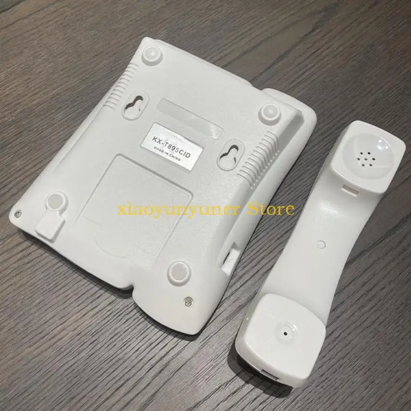 P9JB Corded Landline Phone Big Button Household Business Desktop Landline Telephone with LCD Display for Office Front Desk