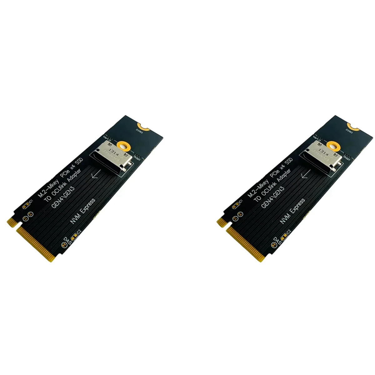 

2X M.2 NVME to U.2 Oculink SFF-8612 Adapter PCI-E NGFF Multi-Function Convenience Adapter GEN4