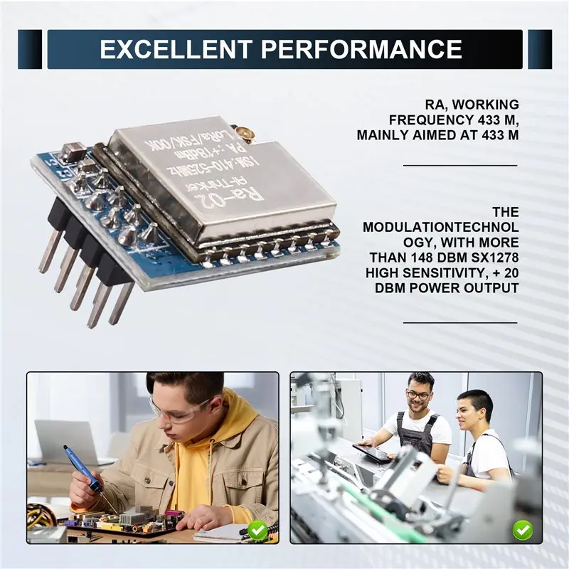 【NEW 2026】SX1278 Lora Wireless Module With SPI Interface 433Mhz Data Transmission Functionality