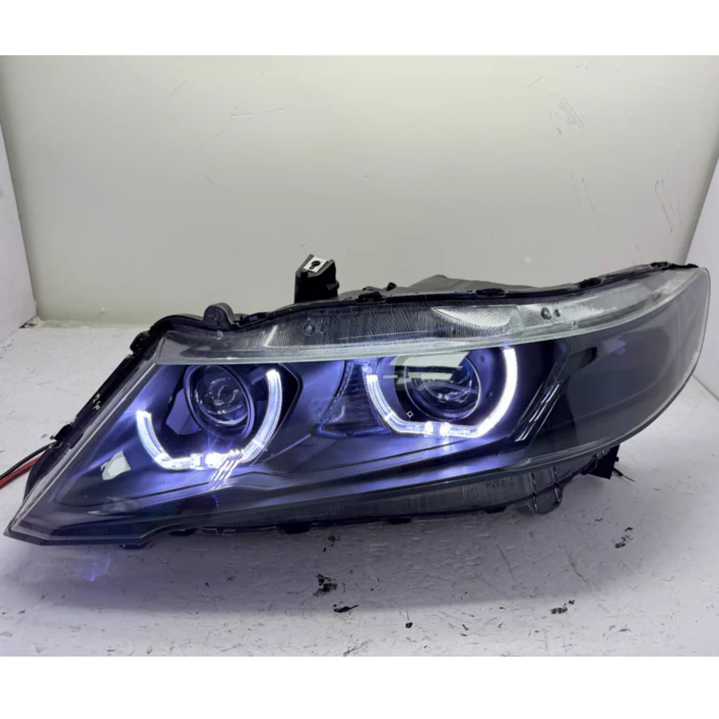 

Фара в сборе для Honda Odyssey 2009-2013, модифицированная светодиодная линза, фара «ангельский глаз», DRL, дневные ходовые огни, указатель поворота