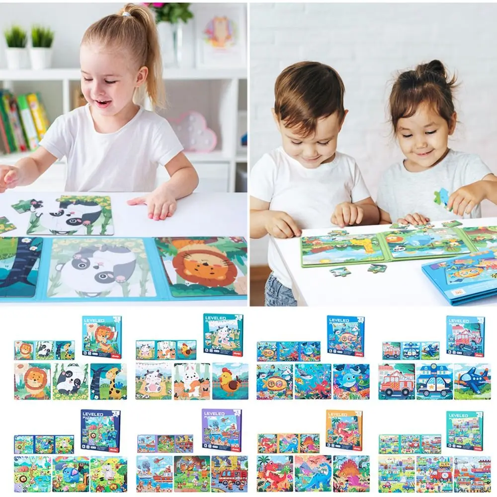 

Cartoon Pattern Advanced Magnetic Children's Puzzle Multicolor Leveled Easy To Difficult Kids Magnetic Puzzles Early Learining