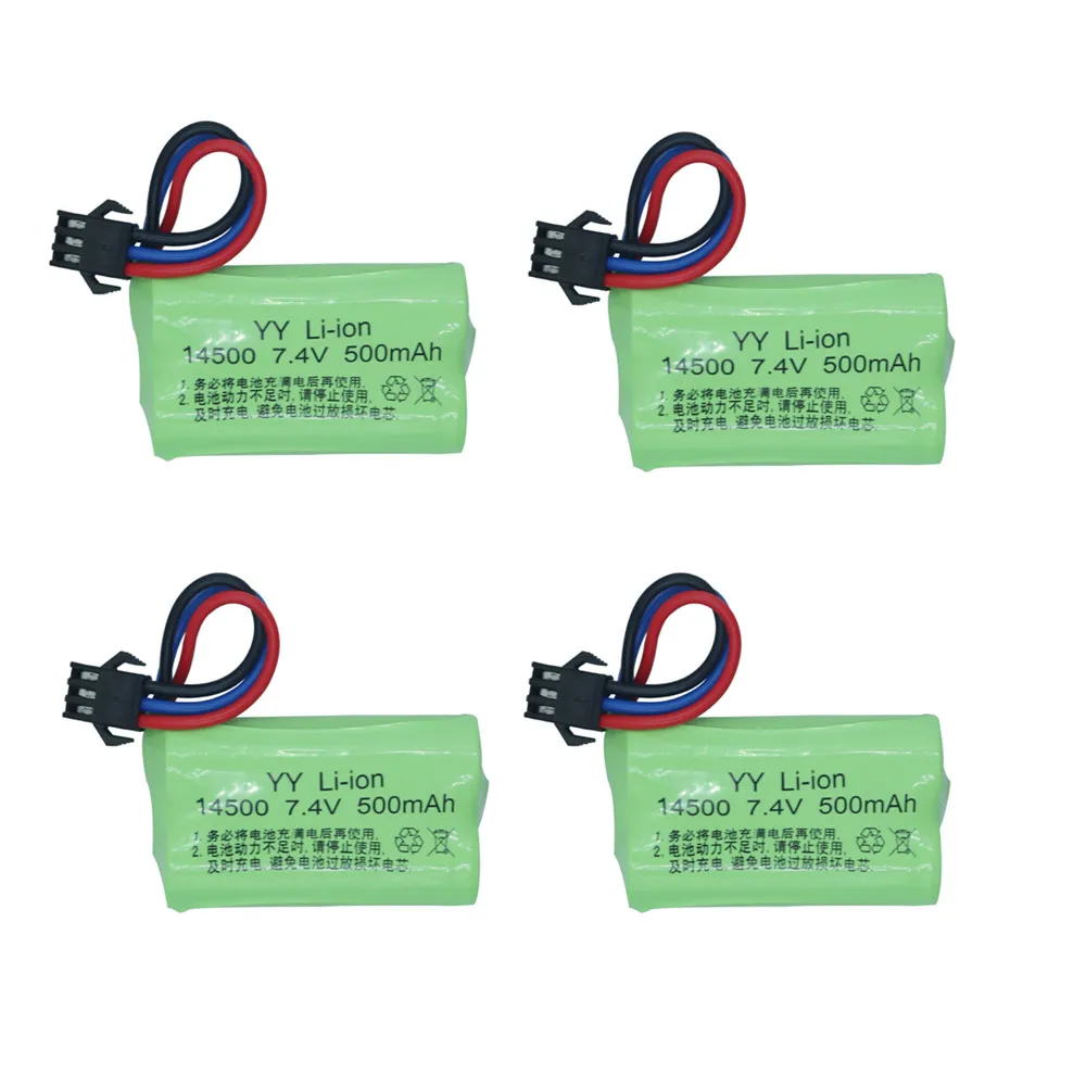 SM-3P Plug 7.4V 500mAh Lipo Batterij Gebruik Voor MN-82 MN82 MN-111 MN111RC Auto Batterij Onderdelen