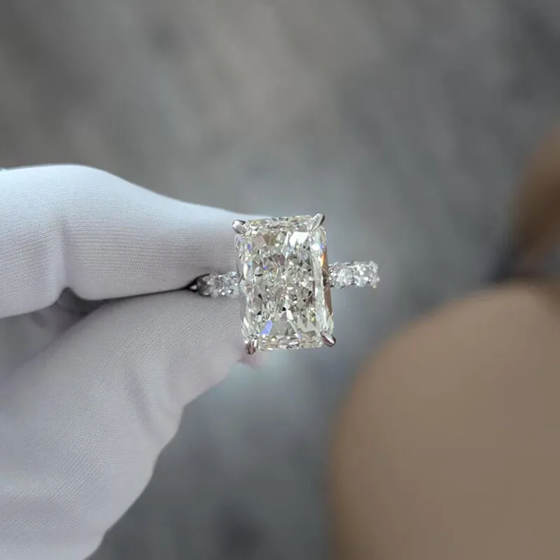 

Платина 950, 12,80 т,cw E/VS VVS, сияющая огранка, CVD и HPHT, выращенное в лаборатории кольцо с бриллиантом, скрытое кольцо с зубчатым ореолом, сертифицированное IGI