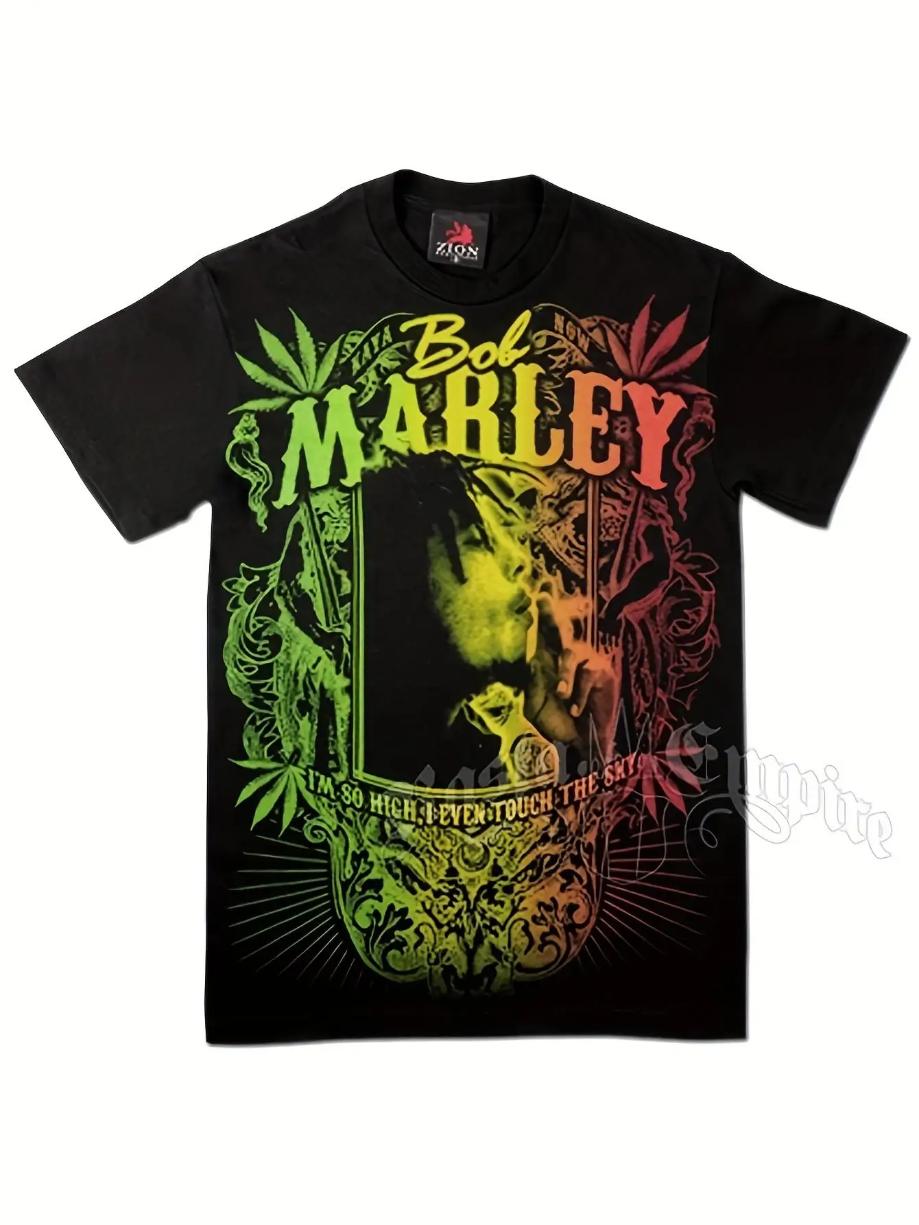 

Men's Bob Marley T-Shirt - 180gsm Rasta Colors "One Love" Graphic, Music Fan Tee