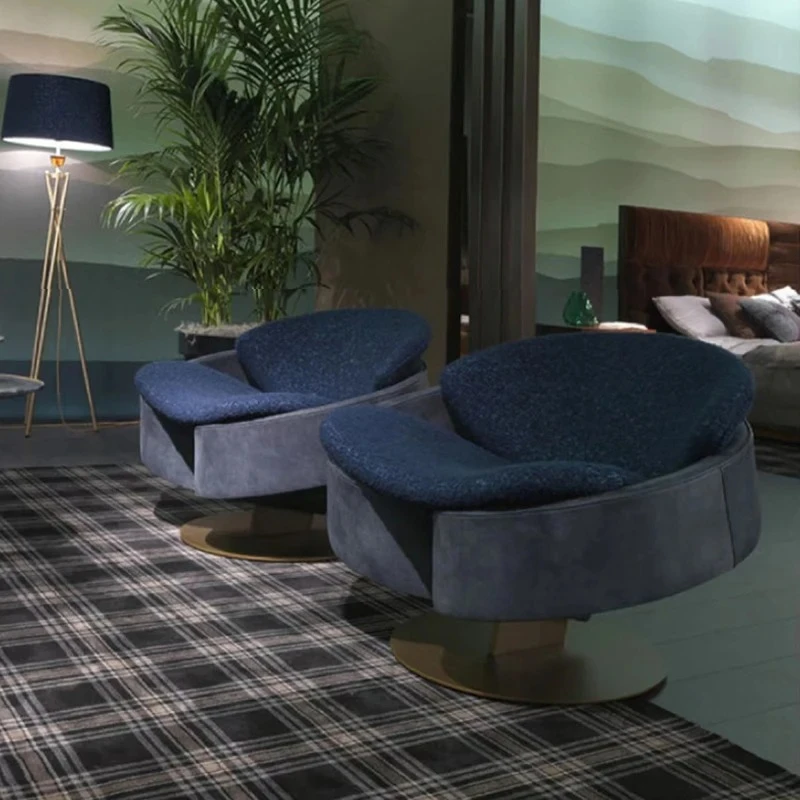 

sales office model room reception negotiation leisure metal sofa round fabric chair