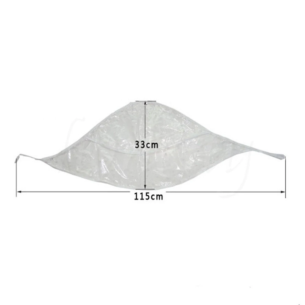 플라스틱 투명 바람 비 보넷 헤어 모자 후드