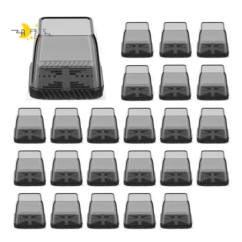 AF95-24PCS Square Chair Leg Floor Protector, Hardwood Floor Chair Leg Protector, Non-Slip Felt Furniture Pad, Silicone Cover