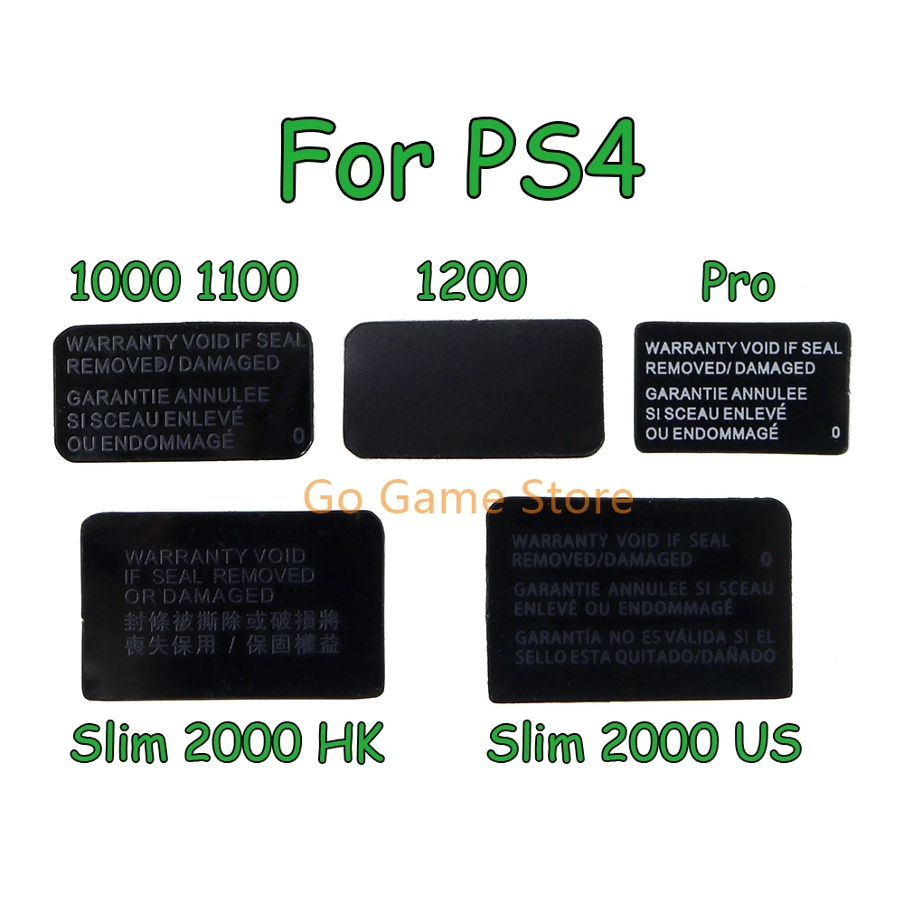 30pcs For Playstation 4 PS4 Pro 1000 1100 1200 Slim 2000 US HK Console Housing Shell Mark Tag Paste Sticker Label