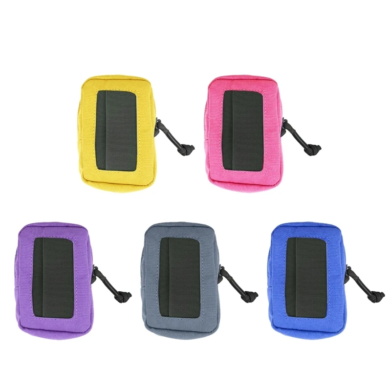 U1JC Small Item Holder for Camping Gear, 500D Shell Outdoor Utility Organiser Case with Front Slip Panel and Main Compartment
