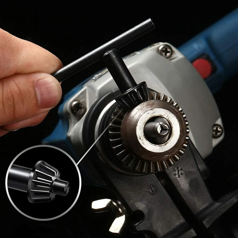 Carbon Steel Keyed Drill Chuck 1.5-13mm Capacity SDS Plus Connection Quick Change Drill Chuck 1/2-20UNF Thread 3 Jaw Design
