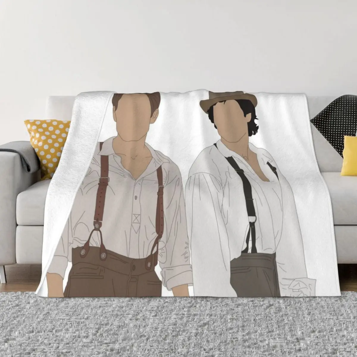 Salvatore Brothers Throw Blanket Bed covers Designers Blankets