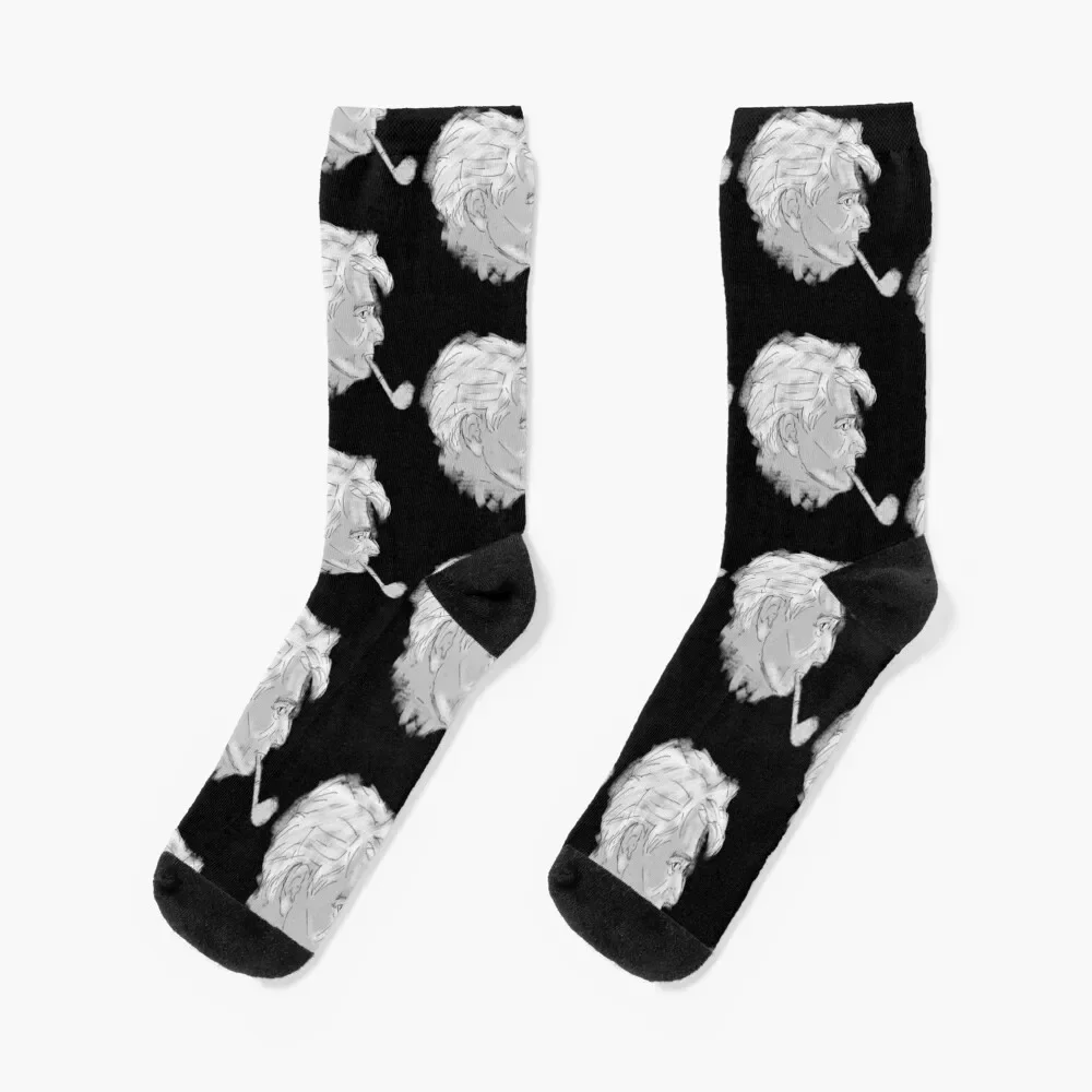 Derrida Socks man loose retro Non-slip Boy Child Socks Women's