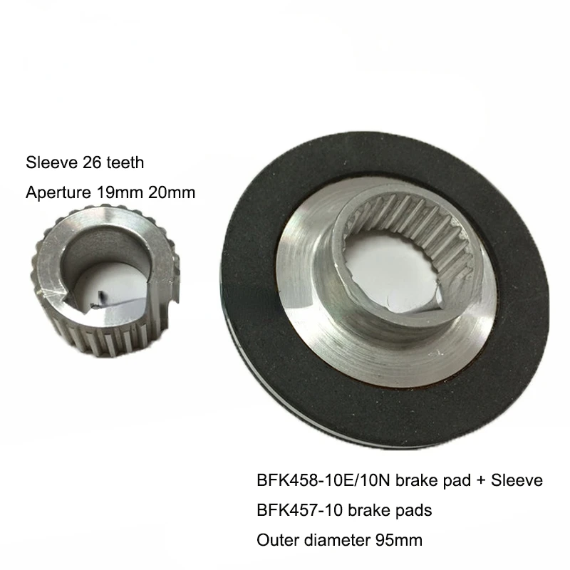 

Electromagnetic Brake Pad BFK458-10E/10N Brake Friction Pad Rotor BFK457-10 Outer Diameter 95mm