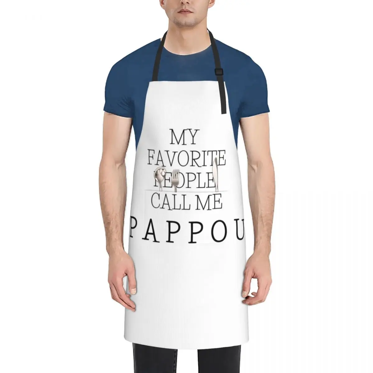 

My Favorite People Call me Pappou Apron Kitchen For Women Kitchen And Home Items Customizable Woman barber uniform Apron