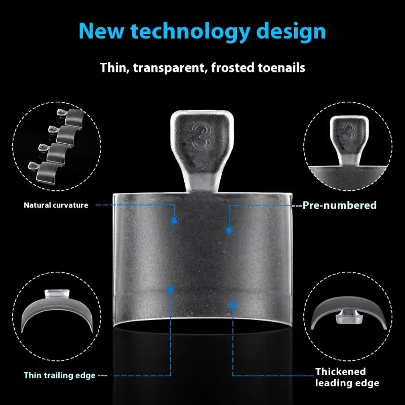 120 قطعة/صندوق وهمية تو مسمار نصائح متجمد نصف غطاء ل باديكير مربع اضغط على أظافر النساء صالونات الأظافر Manicure بها بنفسك مانيكير