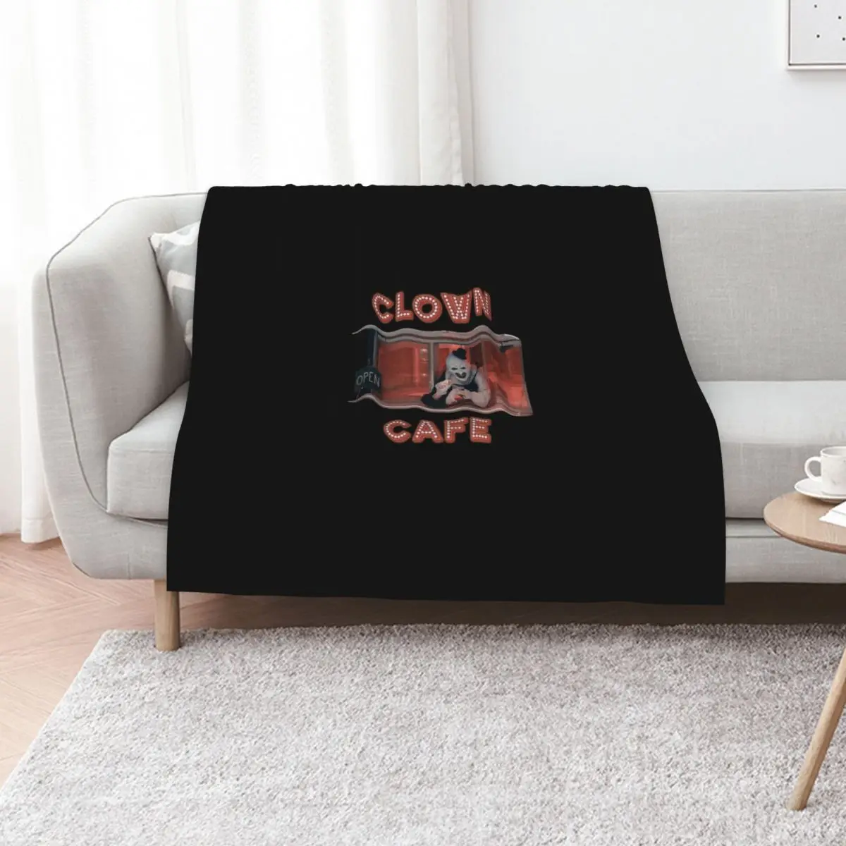 Terrifier Clown Cafe Throw Blanket Summer Beddings Summer Sleeping Bag Plaid on the sofa Furry For Sofa Thin Blankets