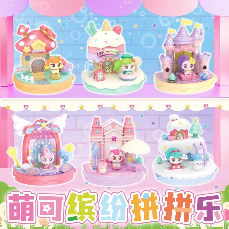 Op voorraad Echte vangst! Teenieping Magic Party Kleurrijke Collage Muziek Blind Box Liefde Prinses Meisje Montage Scène Ornament Geschenken