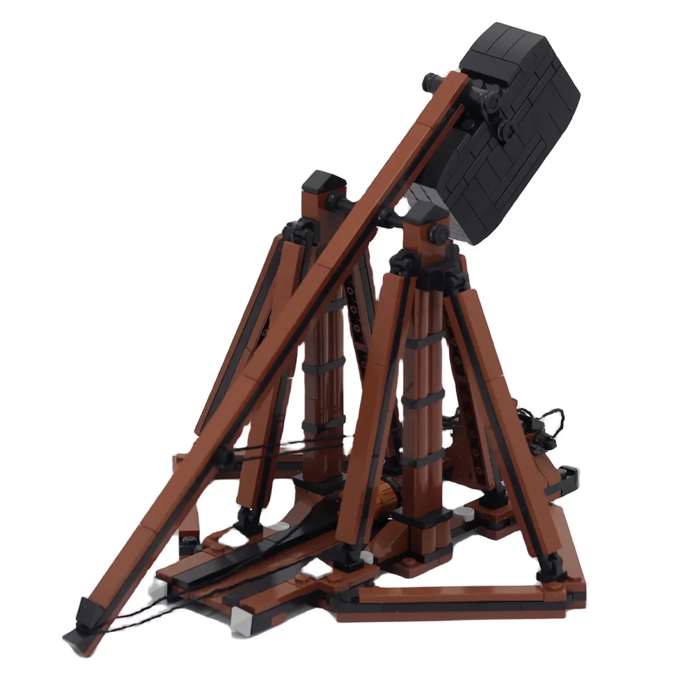 

MOC Medieval Weapons Siege Catapult Stone Pile Ancient Warfare Building Blocks Boys' Hobby Collection Children's Toys Gift