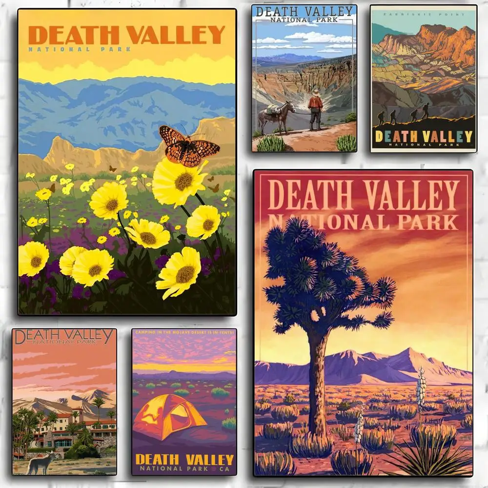 Barren Desert Death Valley Landscape Poster HD art sticky wall waterproof home living room bedroom bar aesthetic decoration