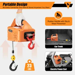 Electric Hoist Winch 1100LBS 62FT 110V - 3 in 1 Electric Hoist Winch - Manual, Wired and Wireless Remote Control