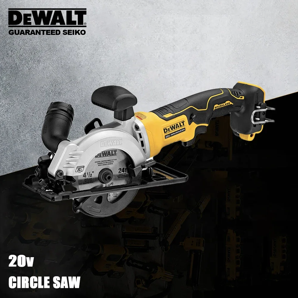 

DeWALT Cordless Circular Saw Rechargeable Brushless DCS571B 20v 115mm 4500rpm for Steel and Wood Cuting Universal 18v Battery