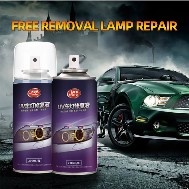 200ML Car Headlight Repair Solution Lampshade Scratches Polishing Kit Car Headlamp Repair Agent Grinding Polishing Paste Tools