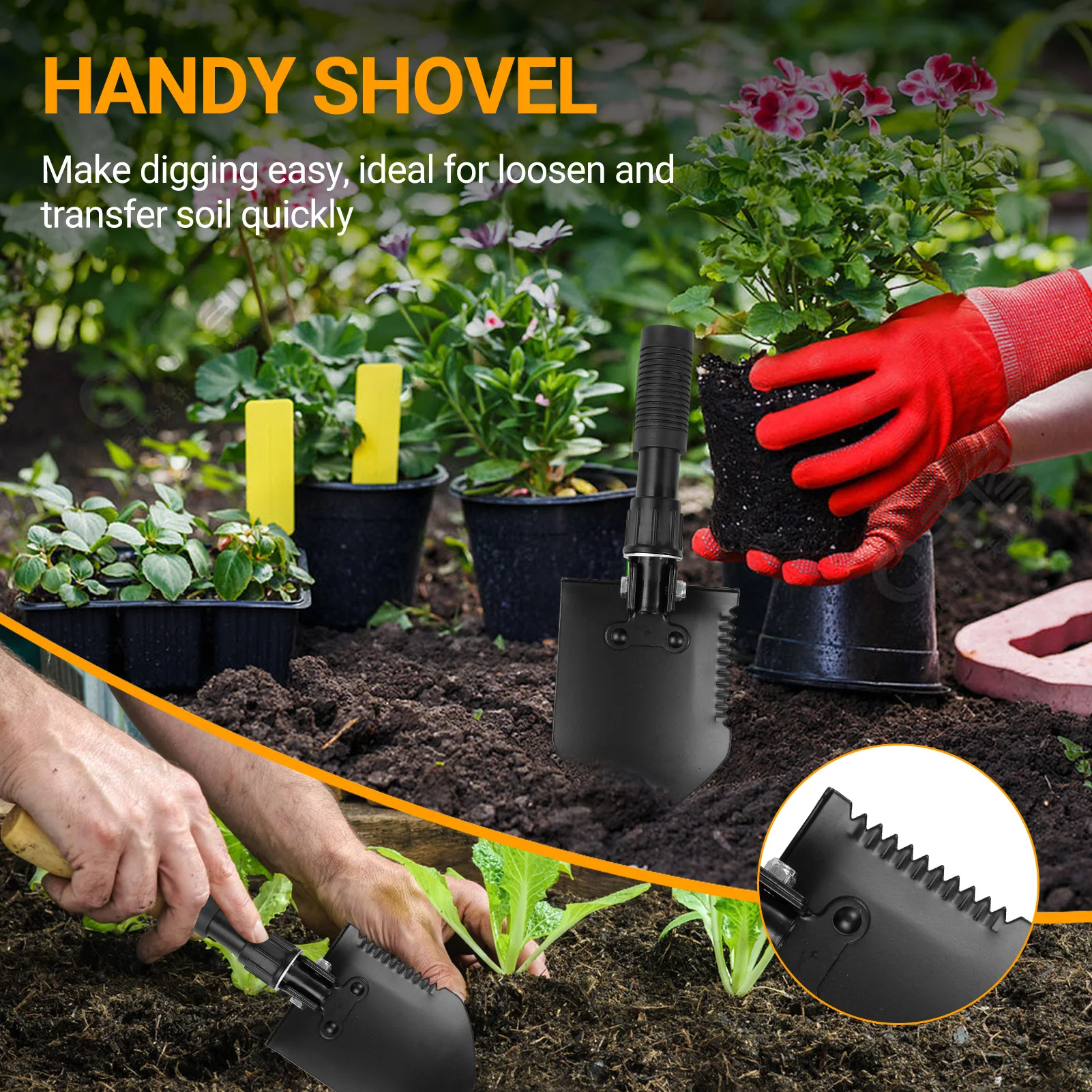 Gli accessori per Metal Detector includono cuffie per il rilevamento dei metalli pala pieghevole e borsa per il rilevamento dei metalli per la semina in spiaggia