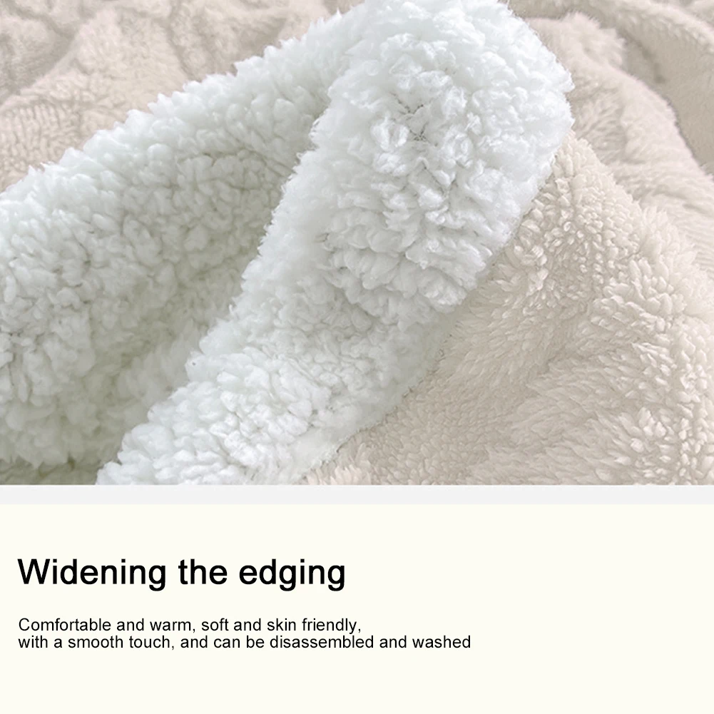 الشتاء بطانية سميكة مريحة صوف الضأن رمي بطانية طبقة مزدوجة سميكة صوف الضأن النوم بطانية الفانيلا رمي المفرش