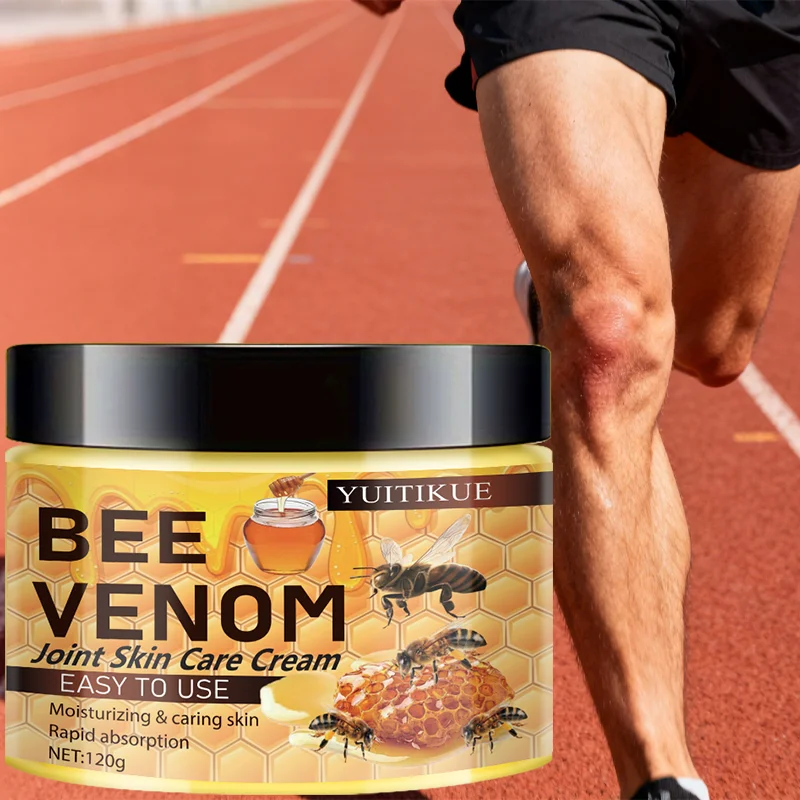 Bee Venom Joint Cream 120g Fast Absorption Non-Sticky Moisturizer for Elbows Shoulders Knees & Back Skin & Joints Care
