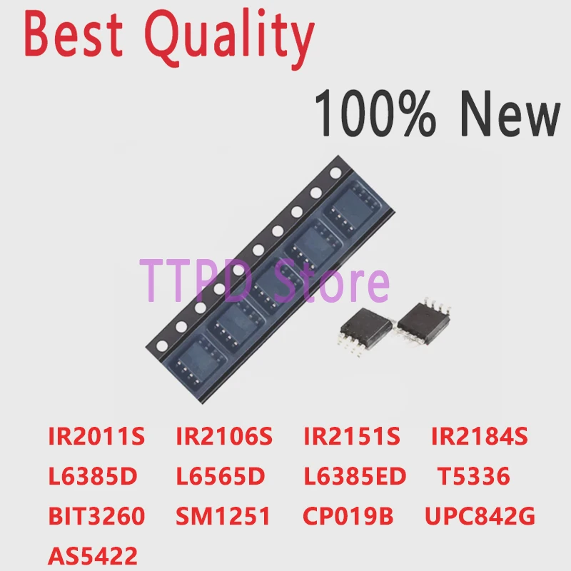 

(5pcs) 100% New IR2011S IR2106S IR2151S IR2184S L6385D L6565D L6385ED AS5422 T5336 BIT3260 SM1251 CP019B UPC842G 842 Sop-8 Chip