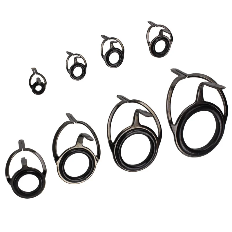 Anillos de ojo para caña pescar – Set 8 acero inoxidable - imagen 3