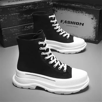 Hightops 레이스업 베이지 부츠, 스케이트보드 모카신 남자 스니커즈, 43 스포츠 로퍼 캐주얼 2024 테미스 슈즈 운동