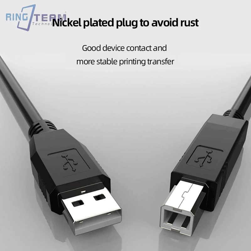 

Printer Cable B USB 2.0 Type A to Male to Male Printer Cable 1.3m For Camera Epson HP Canon Printer USB Printer