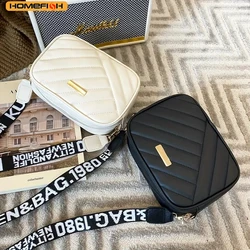 HOMEFISH High Quality PU Shoulder Bags for Woman's Handbag Simple Crossbody Casual Messenger Bag Cool Shoulder Bags Phone Bag
