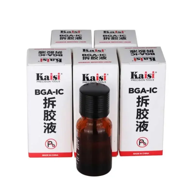 Kaisi BGA IC-1 флакон, эпоксидный клей для удаления клея, для Мобильный телефон, процессор, чистящее средство для чипов, 20 мл, ремонт, удаление жидкости