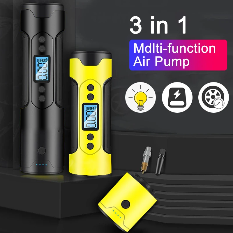 

100W Car Air Compressor 150PSI 30L/min Portable Electric Air Pump Car Tire Inflator For Motorcycle Bicycle Tire Air Filling Pump