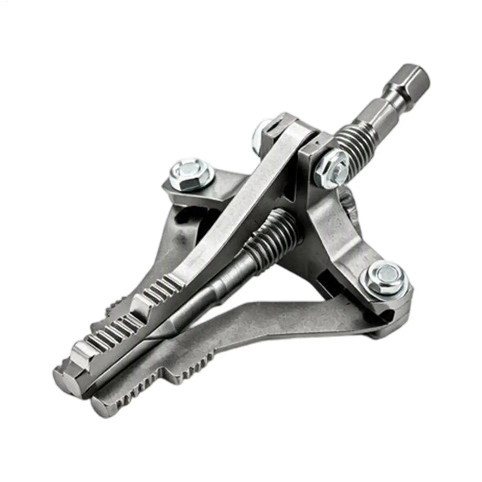Adjustable Anti-Slip Hex Handle 3-Jaw Pipe Extractor Broken Pipe Thread Extractor Plumbing Tool For Household Water Valves