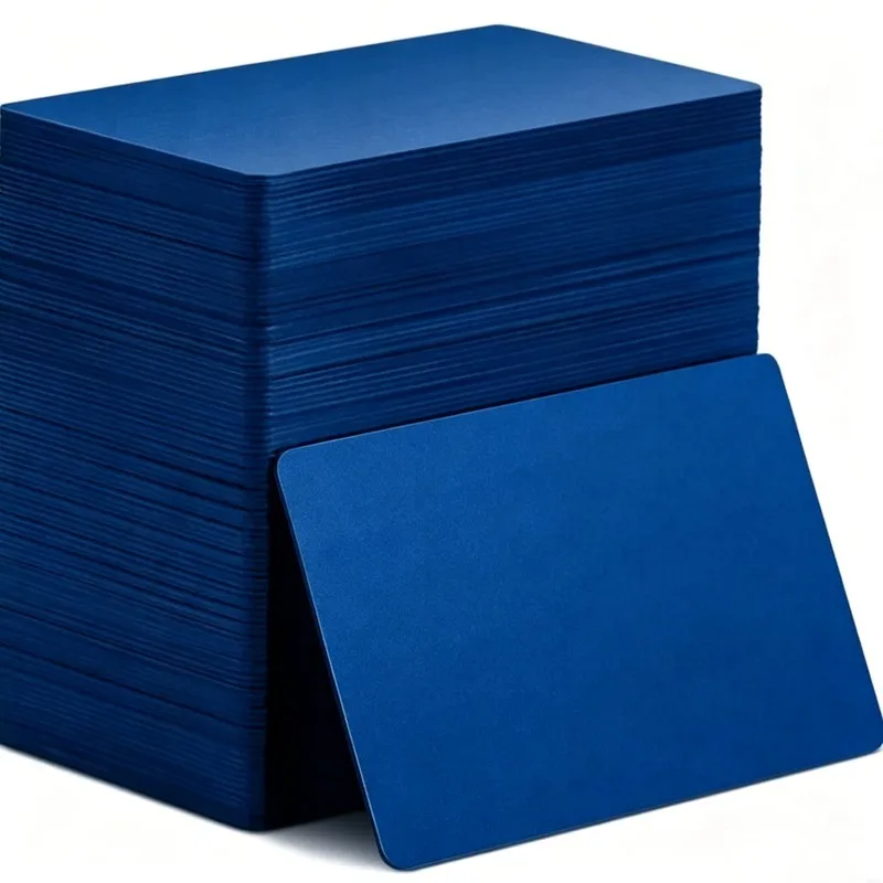 57 pcs 0.45mm Metal Business Card Blanks, Aluminum Smooth Surface and Perfect for Laser Marking, ideal for Metal ID Tags
