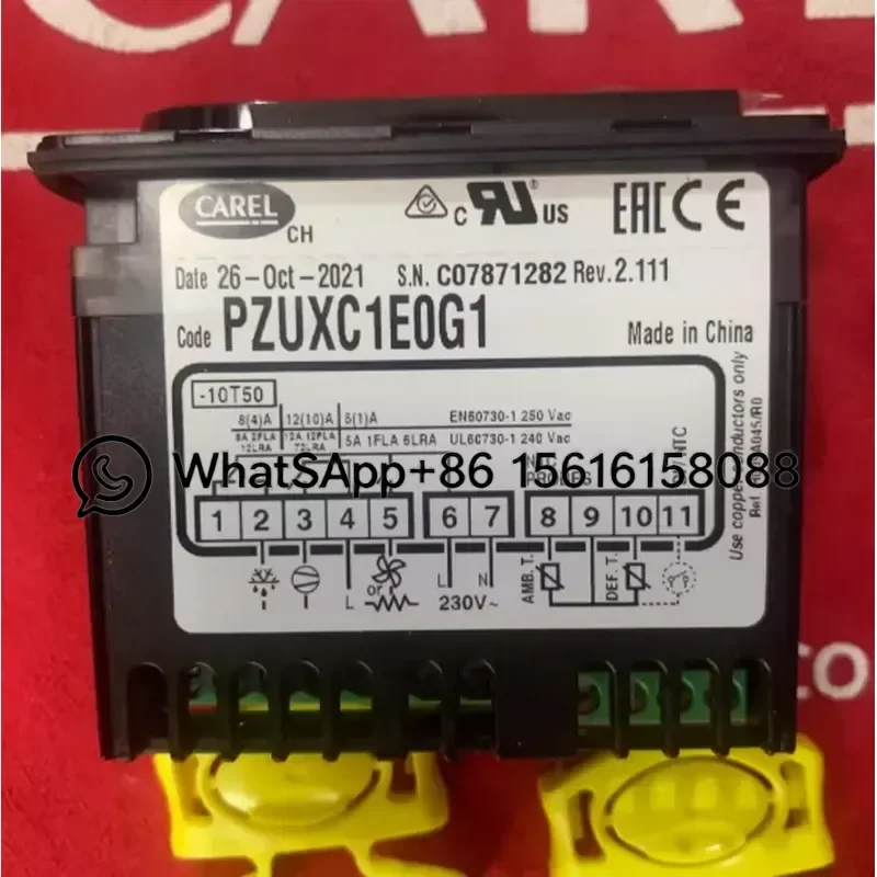 Italian Carle Thermostat PZUXC1E0G1 PZU Series Temperature Controller Refrigeration Parts HVAC Control Switch Compatible