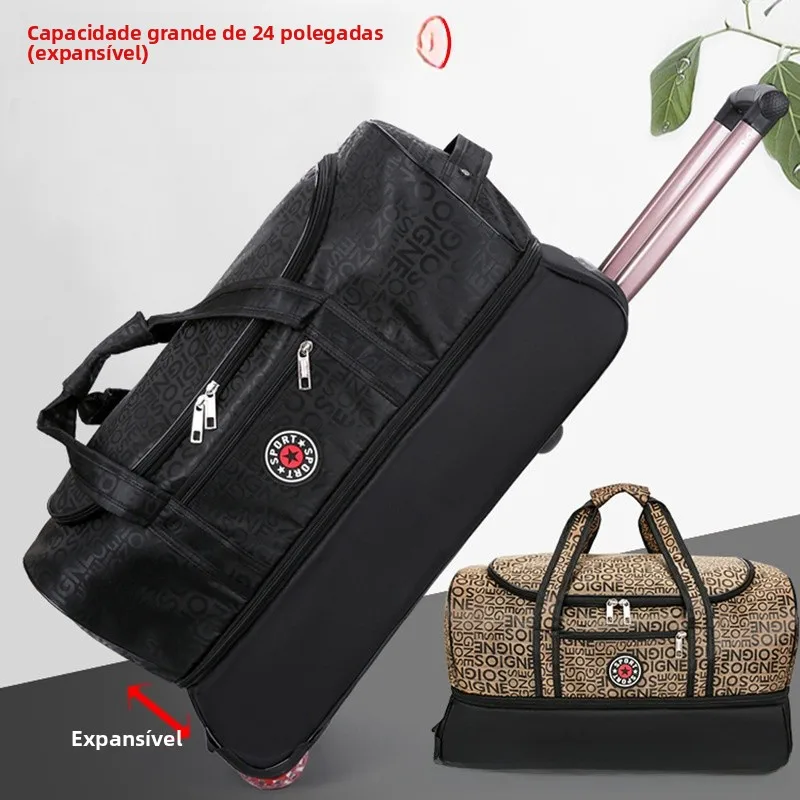 large-capacity-expandable-luggage-bag-men's-carry-on-suitcase-fashion-sporty-style-soft-handle-travel-bag-for-students-and-bu