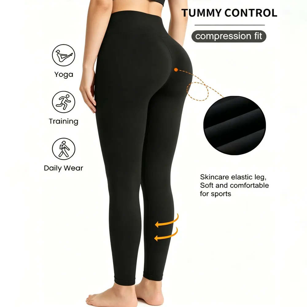 Leggings Deportivos de Alta Elasticidad para Mujer, Suaves como la Mantequilla, con Efecto Levanta Glúteos, Control de Abdomen, Pantalones de Yoga para Verano, Gimnasio, Pilates y Entrenamiento