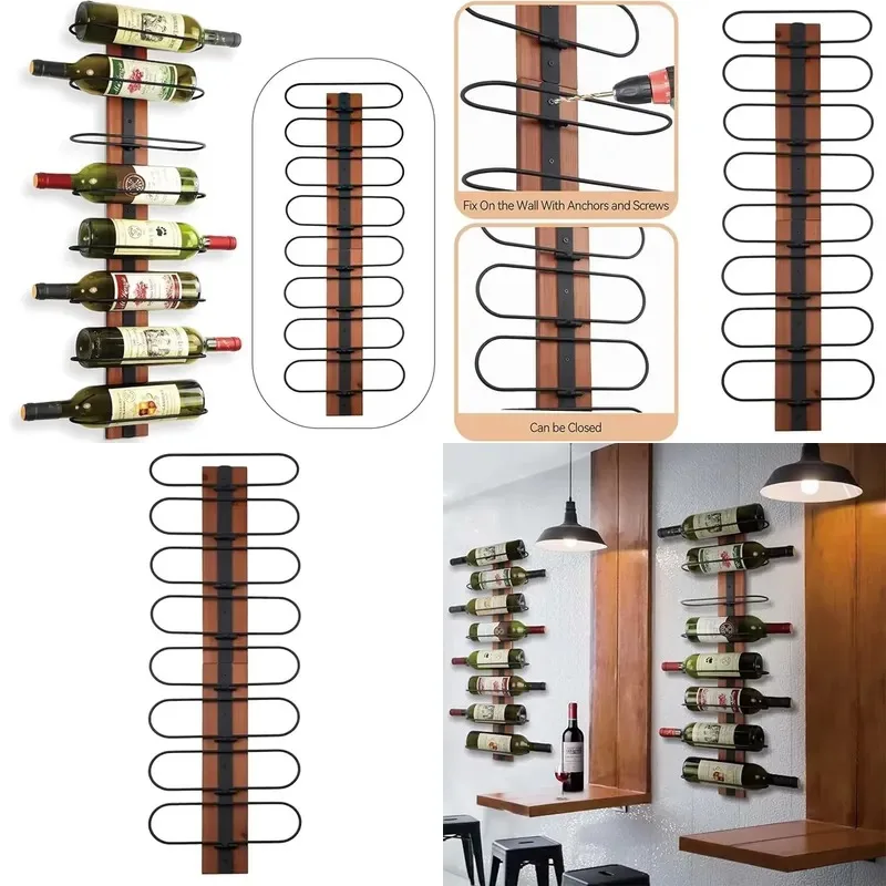 Low-cost home cabinet wall-mounted wine rack wine glass rack bar ceiling decorative rack